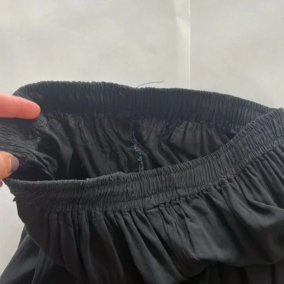 COPY - Ethnic Wear Handmade Indian Ultra Wide Leg Pants Embroidered stretchy on… - Picture 6 of 12